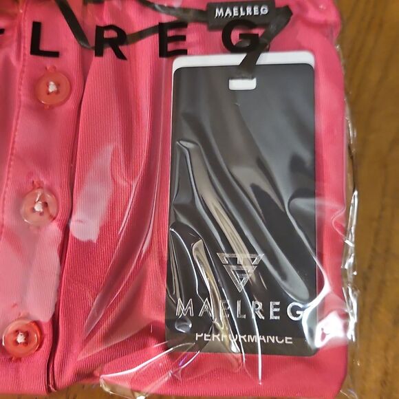 MAELREG Women's Quick-Dry Solid Golf Polo Shirt Size Medium New Lightweight - Picture 3 of 4